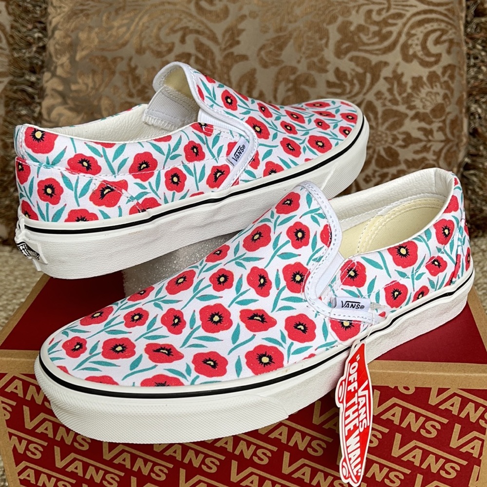 Vans Classic Slip-On Flowers/True White WMNS - Picture 11 of 16